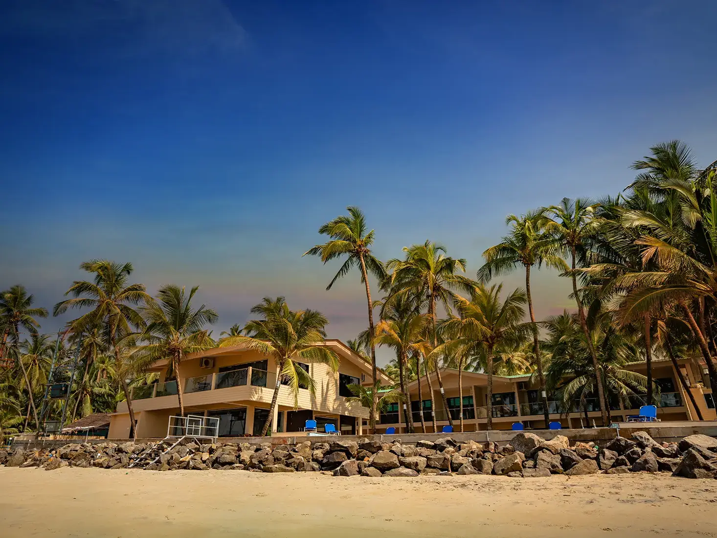 Beachfront view of The Windmill Resorts